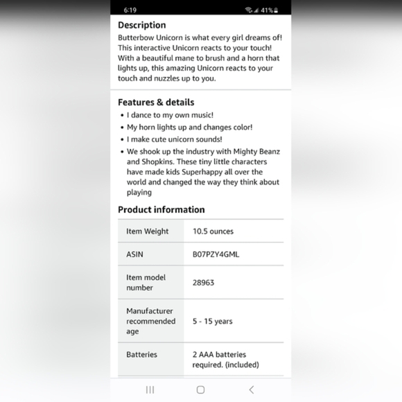 Little Live Pets Unicorn - Butterbow‎ - Picture 9 of 9